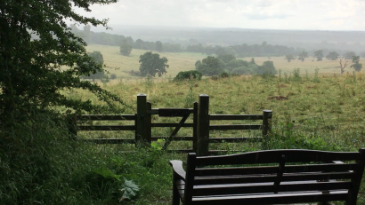 A view eastwards from Wytham Woods